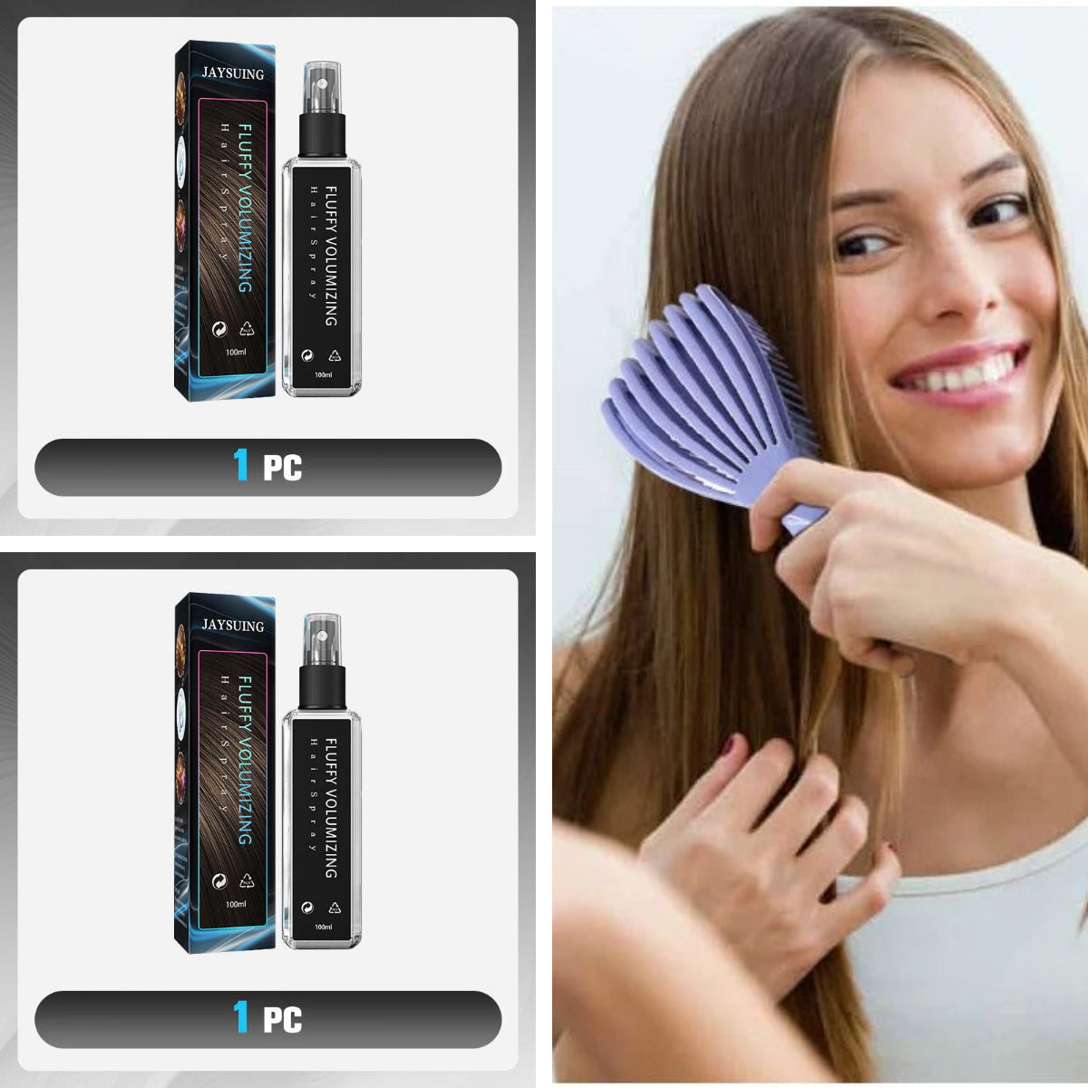 🌟 Buy 1, Get 1 FREE! Protein Hair Volumizing Spray – light, lively hair every day!