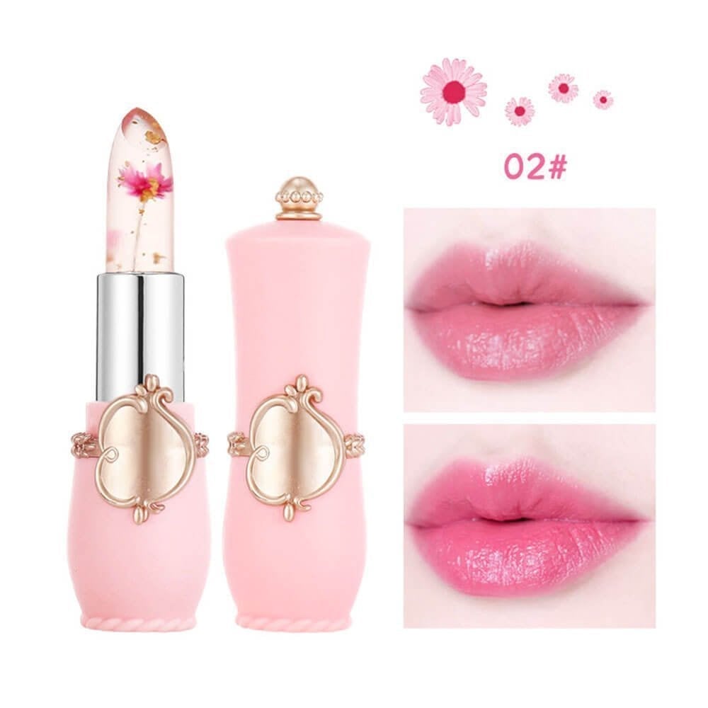 🔥Crystal Jelly Flower Color Changing Lipstick🔥Buy 1 and Get 1 Free