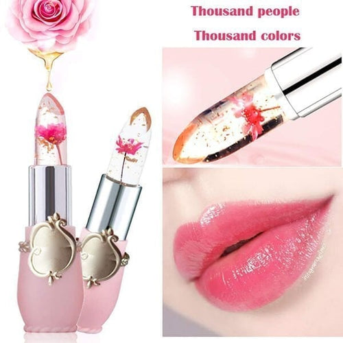 🔥Crystal Jelly Flower Color Changing Lipstick🔥Buy 1 and Get 1 Free