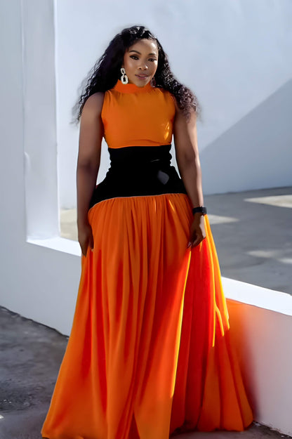 Sunset Flame Maxi Dress