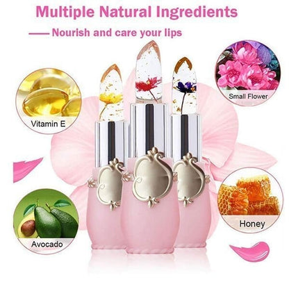 🔥Crystal Jelly Flower Color Changing Lipstick🔥Buy 1 and Get 1 Free