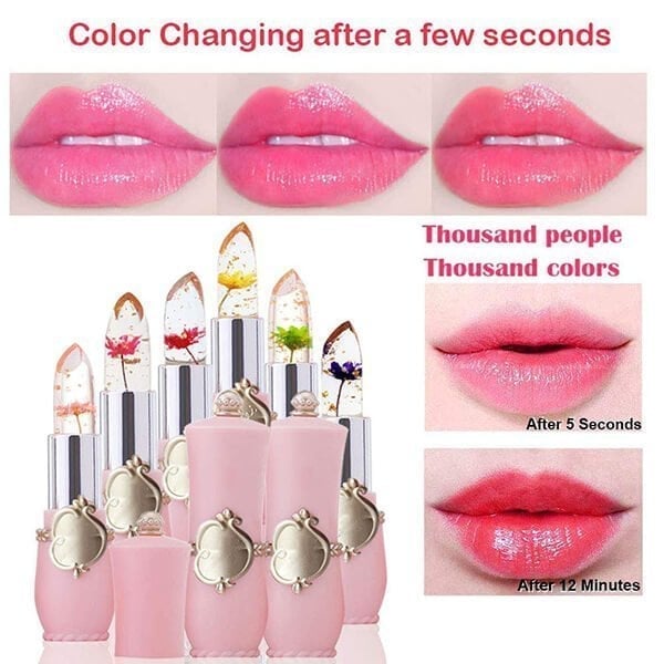 🔥Crystal Jelly Flower Color Changing Lipstick🔥Buy 1 and Get 1 Free